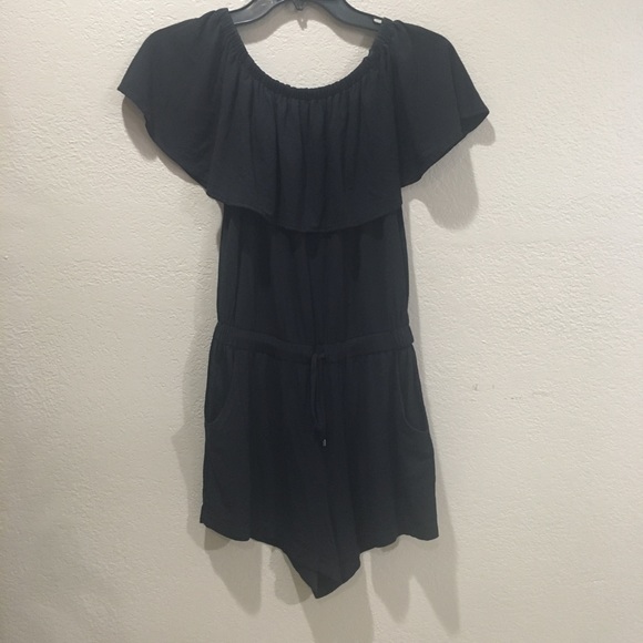 Ella Moss off- shoulder Romper Sz S - Picture 3 of 6
